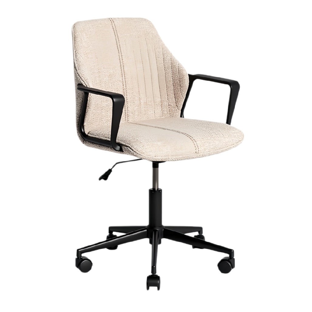 **Technische titel in het Nederlands: Ergonomische bureaustoel met verstelbare hoogte en wieltjes**