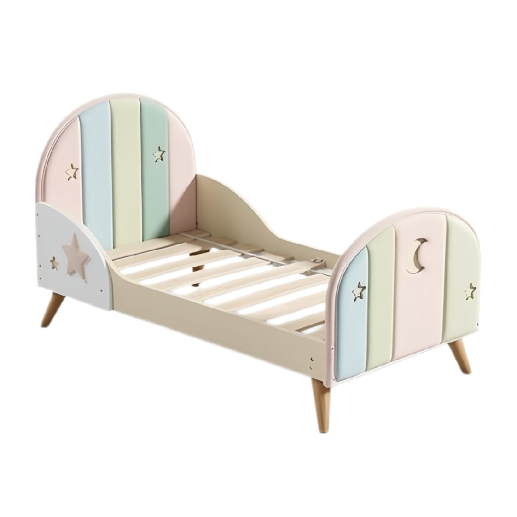 **Technische titel in het Nederlands: **Kinderen Bed met kleurrijke panelen en sterrenontwerp**
